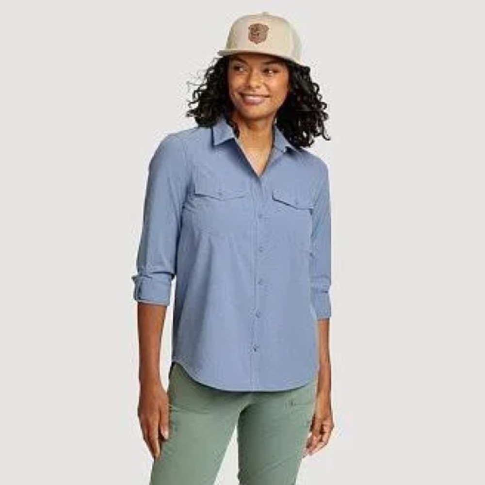 Eddie Bauer Light Blue Departure Shirt